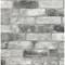 NuWallpaper Gray London Brick Peel & Stick Wallpaper